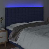  LED uzglavlje plavo 180x5x118/128 cm od tkanine | shoptok.hr