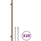 vidaXL Ročaji za omarico 20 kosov bron 320 mm nerjaveče jeklo | Shoptok.si