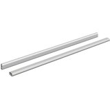  Cijev za ormar 2 pcs Srebrno 664 x 15 x 29 mm | shoptok.hr