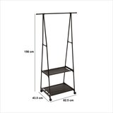 5five Stalak za kapute FESY 156x83 cm crna | Eponuda.com
