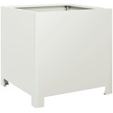  Vrtne sadilice 2 kom bijele 40x40x40 cm čelične | Eponuda.com