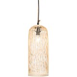 QAZQA Podeželska zunanja viseča svetilka ratan 25 cm - Calamus Cene