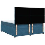 vidaXL Krevet s oprugama i madracem tamnoplavi 180x200 cm baršunasti | shoptok.hr