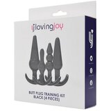 Loving Joy Komplet Analnih Čepov Training Kit Black | Shoptok.si