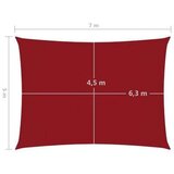 vidaXL Jedro protiv sunca od tkanine Oxford pravokutno 5 x 7 m crveno | shoptok.hr