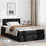 vidaXL Otomanski okvir kreveta s madracem crni 120x190cm umjetna koža Cijene