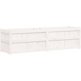  Vrtna sadilica bijela 180x50x50 cm od masivne borovine | shoptok.hr