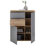 XORA omara za čevlje siva, hrast artisan | Shoptok.si