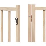  Vrata za pse s vratašcima 12 panela sklopiva 600 cm drvo topole | shoptok.hr