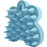 Generic Ščetka za šampon za masažo lasišča, silikonska krtača za lasišče Masažna krtačka za čiščenje glave za odstranjevanje prhljaja, (21077350) Cene