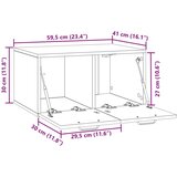 TV Omarica za TV, ki jo lahko montiraš na steno Bela visok sijaj, (5000210601) | Shoptok.si