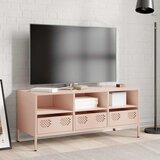 TV ormarić ružičasti 101,5 x 39 x 43,5 cm hladno valjani čelik | shoptok.hr