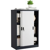 MID.YOU ARHIVSKA OMARA antracit, bela | Shoptok.si