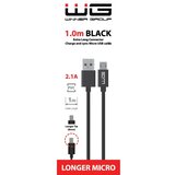 Winner Group - produžni USB kabl Micro USB / USB-A 1m crna | Eponuda.com