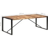  Blagovaonski stol 220 x 100 x 75 cm od masivnog drva | Eponuda.com