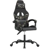  Vrtljiv gaming stol črno in kamuflažno umetno usnje, (20699273) | Shoptok.si