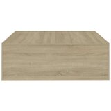 vidaXL Klubska mizica sonoma hrast 100x100x35 cm iverna plošča, (20908451) | Shoptok.si