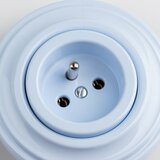  Kliklap - Retro kućna utičnica sa okvirom 230V, plava | Eponuda.com