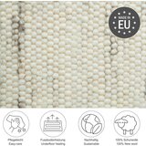 Linea Natura ROČNO TKANA PREPROGA Alm Glück 160/230 cm tkano svetlo siva | Shoptok.si