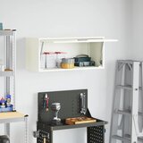  Ormar za zid u garaži Bijelo 80 x 33 x 35 cm Čelik s prahom | shoptok.hr