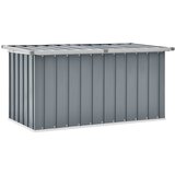 vidaXL Vrtna škatla za shranjevanje siva 129x67x65 cm Cene
