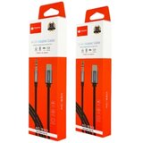 DEEPBASS Adapter audio 3,5mm na Type C 1.2m CRNI Cene