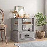 vidaXL Stranska mizica siva sonoma 50x50x60 cm inženirski les | Shoptok.si