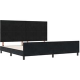 vidaXL Črn Žametni Posteljni Okvir 200x200 cm, (22049726) | Shoptok.si