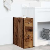 Uski kupaonski ormar s kotačima boja drva od konstruiranog drva | shoptok.hr