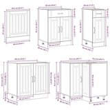 vidaXL 11-dijelni set kuhinjskih elemenata "Lucca" izrađeno drvo | shoptok.hr