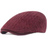  Muška pletena beretka - Bordo KP25673 | shoptok.hr