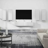  6-dijelni set TV ormarića bijeli od konstruiranog drva Cijene