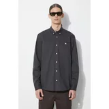 Carhartt WIP Košulja Longsleeve Madison Shirt za muškarce, boja: siva, regular, s button-down ovratnikom, I023339.1ZYXX