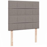  Otomanski okvir kreveta s madraca smeđesivi 120x190 cm tkanine | shoptok.hr