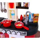 Otroška kuhinja za igro z mini hladilnikom - rdeča | Shoptok.si
