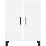  Visoka komoda bijela 69,5x34x180 cm konstruirano drvo Slike
