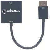 DisplayPort Adapter [1x Muški konektor DisplayPort - 1x Ženski konektor DVI, 24 + 1 pol] Crna