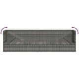  Vrtni ležaj sivi 200 x x 60 cm od poliratana | shoptok.hr