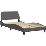  Okvir za krevet Viana bez madraca sivi 100x200 cm od umjetne kože | shoptok.hr