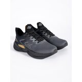 VICO Black and grey lightweight lace-up trainers Cene