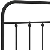  Metalno uzglavlje crno 193 cm | shoptok.hr