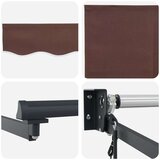  Električni zložljiv senčnik Rjava 3,5 x 2 m, (5000206212) | Shoptok.si