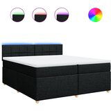 Maison Chic Box spring postelja - Vzmetna postelja z vzmetnico črn 200x200 cm blago SL17042, (21882227) | Shoptok.si