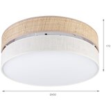  LED plafonsko svetlo SIRJA BOHO LED/36W/230V prečnika 45 cm bež/krem | Eponuda.com