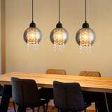 Nettlife viseča svetilka za jedilno mizo iz črnega kristala E27 moderna viseča svetilka za dnevno sobo, (22123004) | Shoptok.si