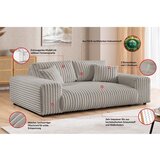 Ropez Svijetlo siva sofa od samta 213 cm Justin – | shoptok.hr