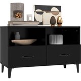 TV omarica črna 80x36x50 cm inženirski les, (20730582) | Shoptok.si