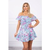 Kesi Floral off-the-shoulder mint dress Cijene