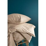 JUNA Bež enojna posteljnina iz bombažnega perkala 140x200 cm Daisy – | Shoptok.si