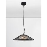 Nova Luce Mat crna metalna LED viseća svjetiljka sa staklenim sjenilom ø 50 cm Brume – | shoptok.hr